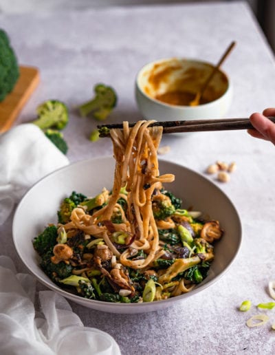 Peanut Butter Udon Noodles Styling