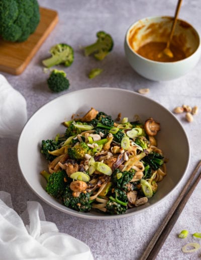 Peanut Butter Udon Noodles Styling