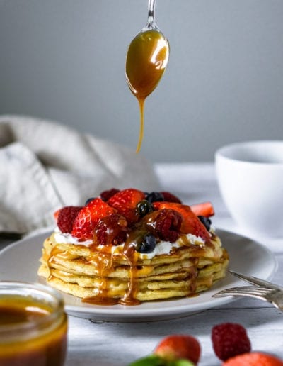 Strawberry Pancakes Food Styling London