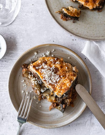 Greek Moussaka Food Styling