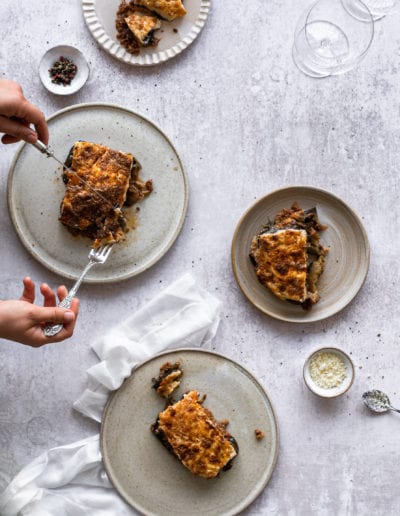 Greek Moussaka Food Styling