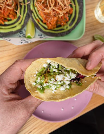 Vegetarian Tacos Photography in Dalston